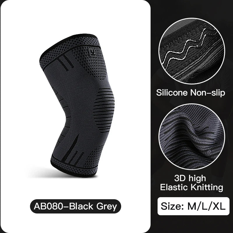 1 PC Knee Pads Strap Patella Medial Support Meniscus Silicone Compression Protection Sport Knee Braces Basketball Running Prot